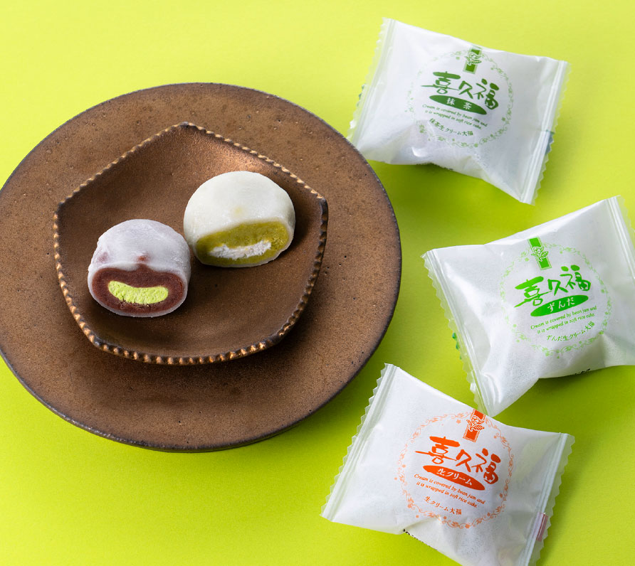 Main Building B1F / Ocha no Igeta Kikusuian
                      Kikufuku (Matcha, Fresh Cream, Zunda, Hojicha)
                      Kikufuku Koicha (Strong Matcha)