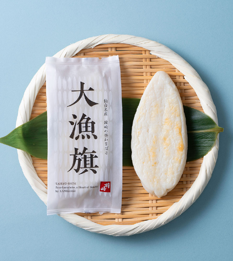 Main Building B1F, East Building 2F / Kanezakiya
                      Kanezaki Sasakamaboko 'Tairyobata'
                      313 yen (tax included) per piece