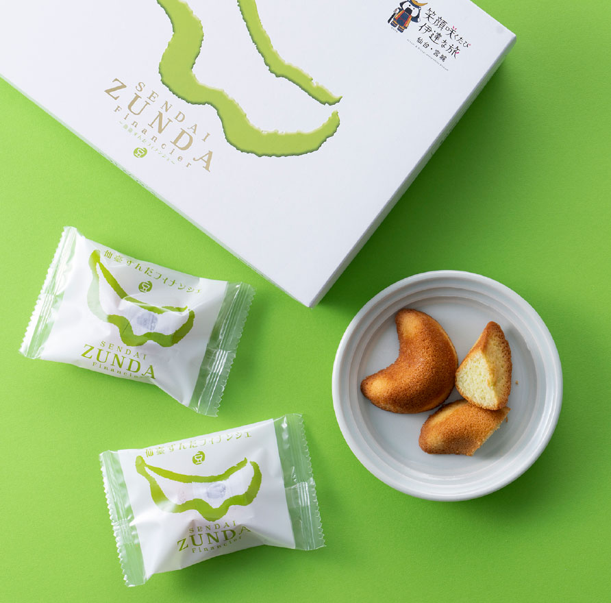 Main Building B1F / Shikisaikabo
                      Sendai Zunda Financier [8 pieces]
                      1,210 yen (tax included)