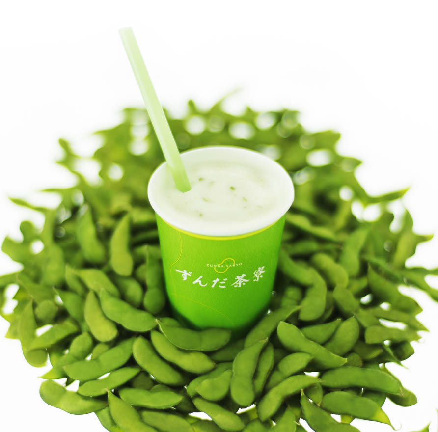 Main Building B1F / Kasho Sanzen Zunda Saryo
                      Zunda Shake
                      Short Size 420 yen (tax included)
                      Tall Size 530 yen (tax included)