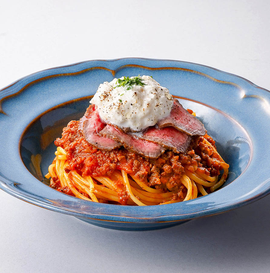 東館3F 利久のイタリアン クッチーナ
仙台牛ローストビーフの追い肉ボロネーゼ